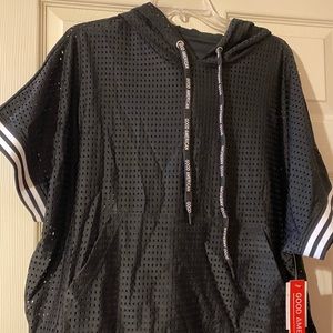 Good American Mesh Boxer Hoodie